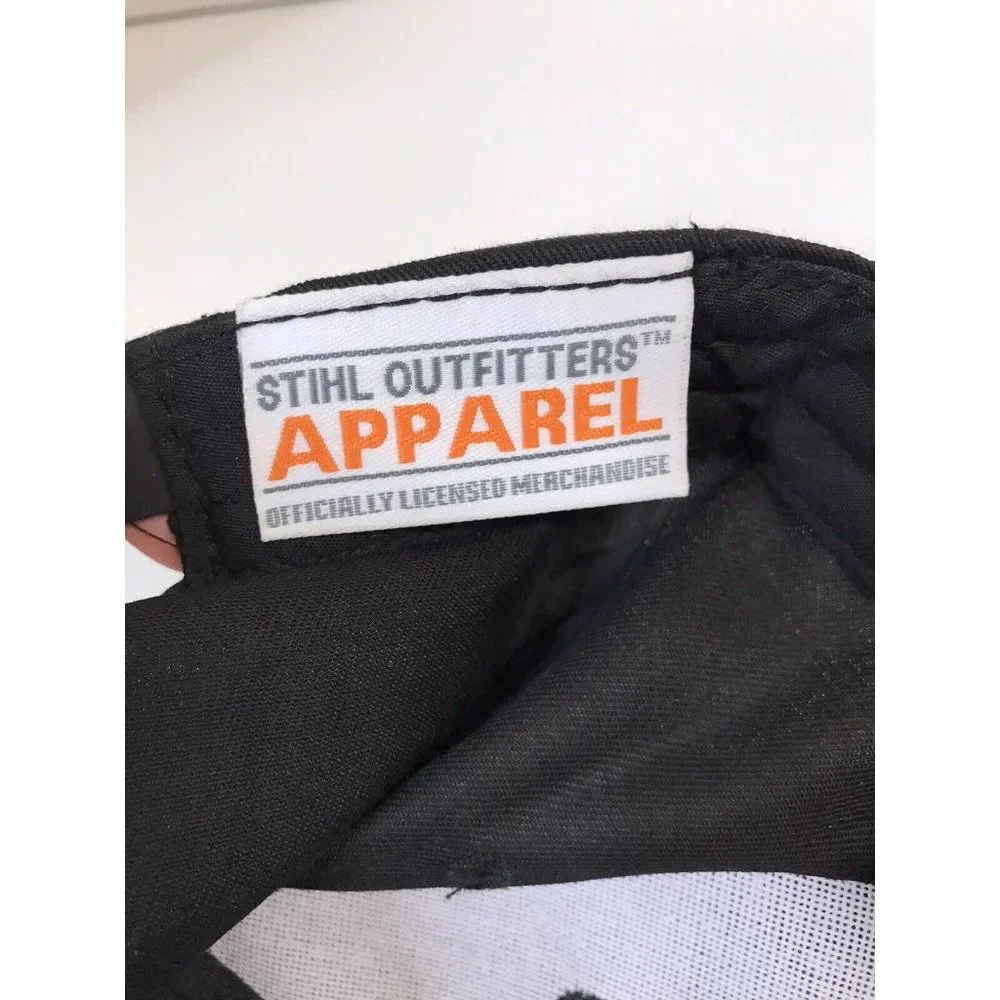 STIHL Orange Embroidery Black Oficially Licensed Snapback Hat